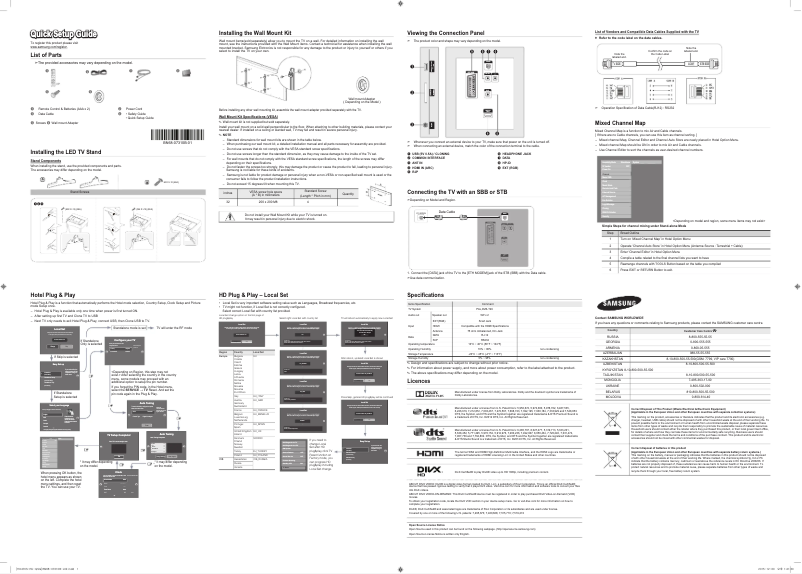 Imagen de la primera página del manual del dispositivo HG32ED470SK LED TV