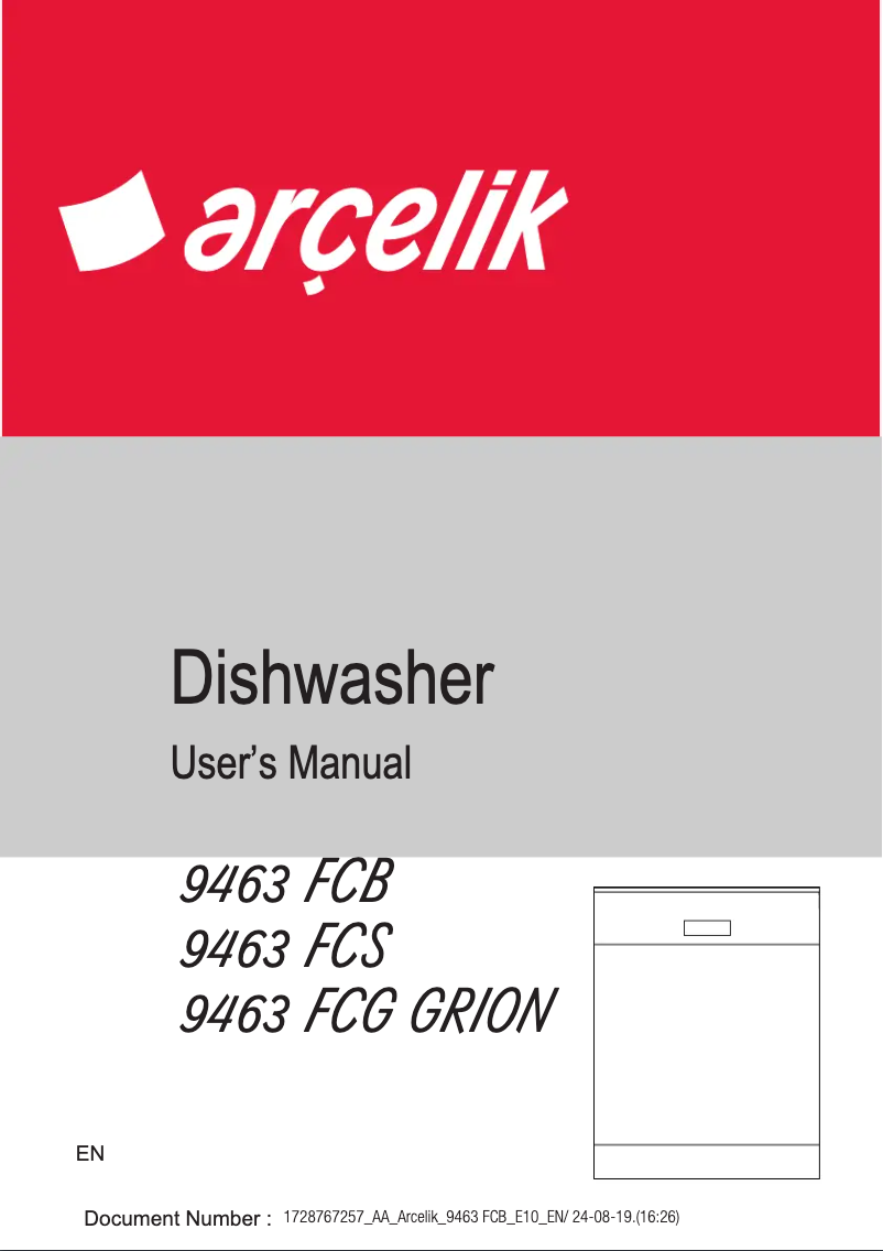 Imagen de la primera página del manual del dispositivo 9463 FCB