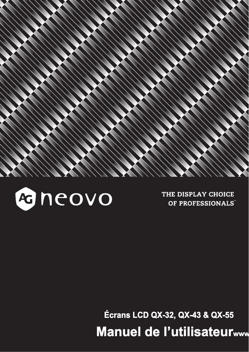 Página 1 del manual Manual de usuario AG Neovo QX-43