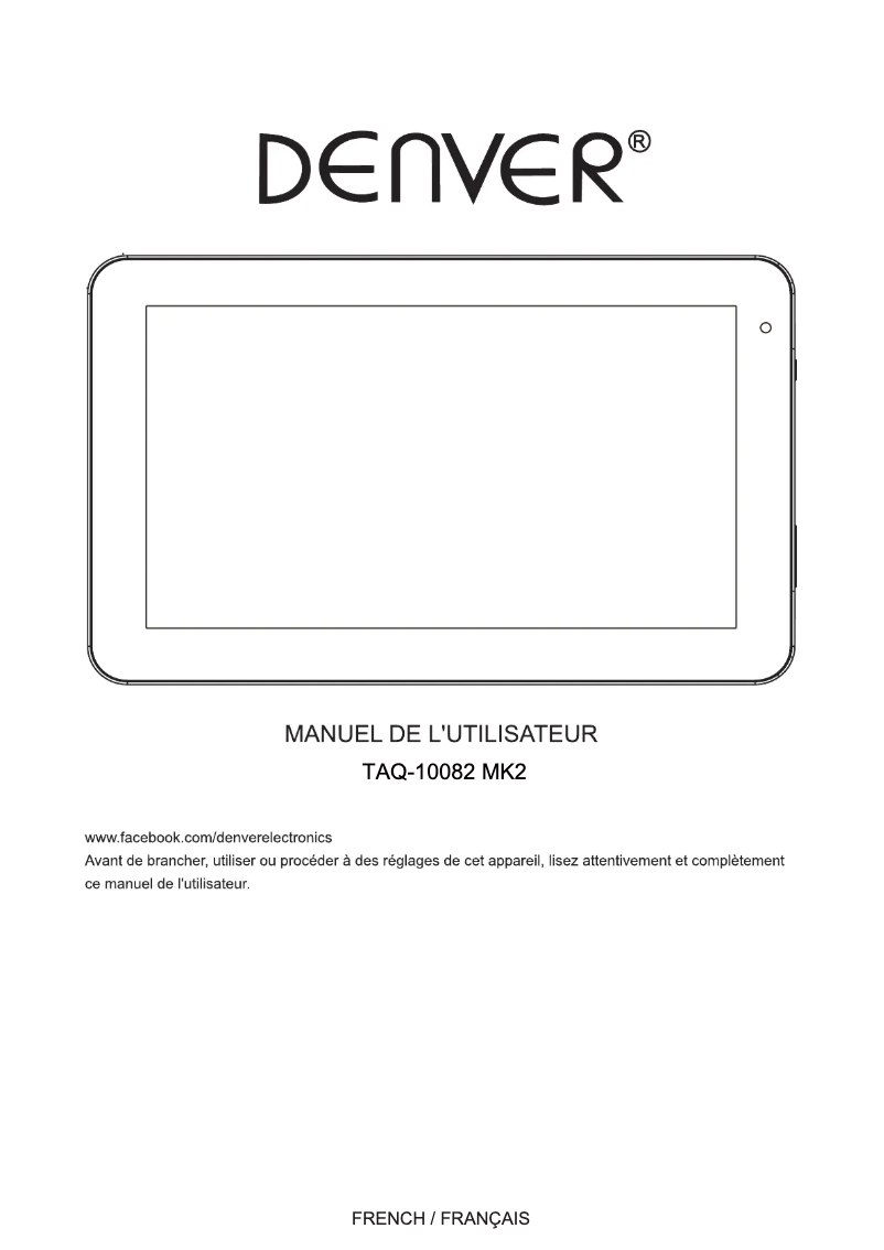 Imagen de la primera página del manual del dispositivo TAQ-10082MK2