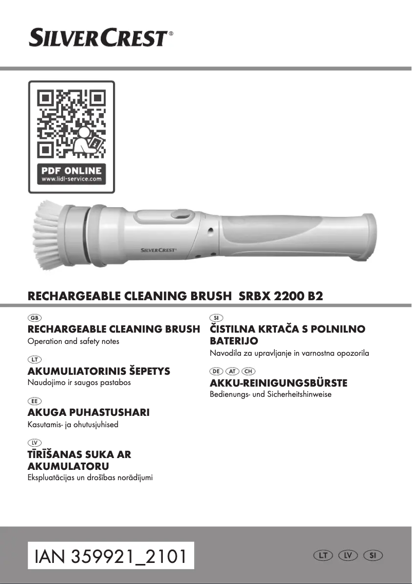 Imagen de la primera página del manual del dispositivo SRBX 2200 B2