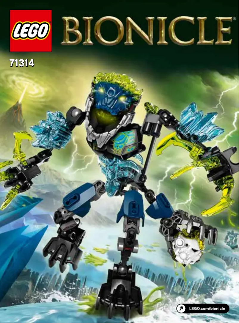Página 1 del manual Manual de usuario Lego Bionicle 71314