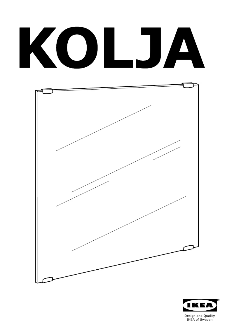 Página 1 del manual Instrucciones / montaje Ikea KOLJA