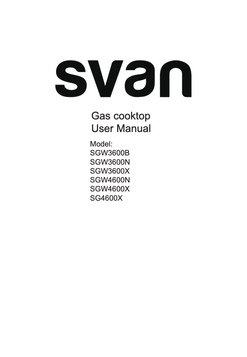 Página 1 del manual Manual de usuario SVAN SG4600X