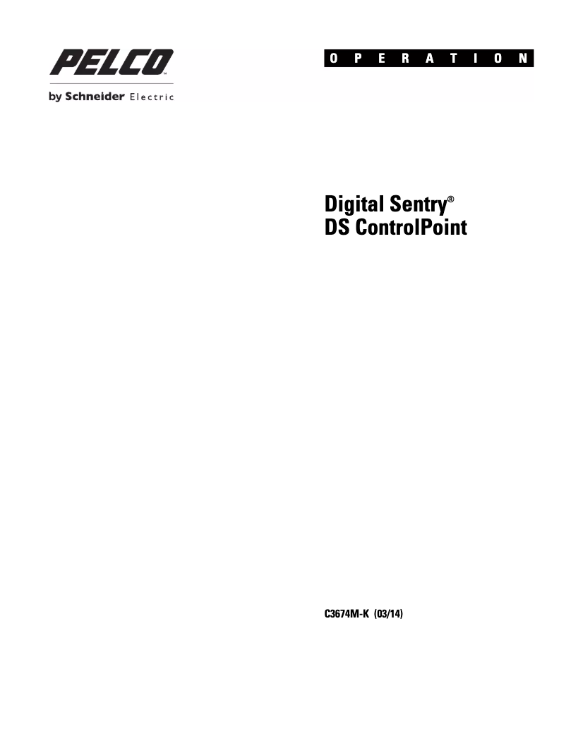 Imagen de la primera página del manual del dispositivo Digital Sentry DSSRV2-040