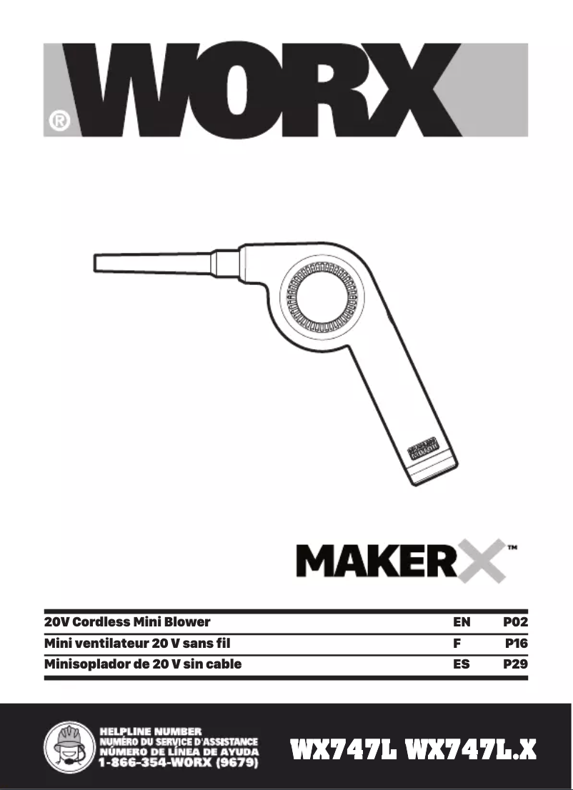 Página nº 1 - Manual de usuario Worx WX747L.9