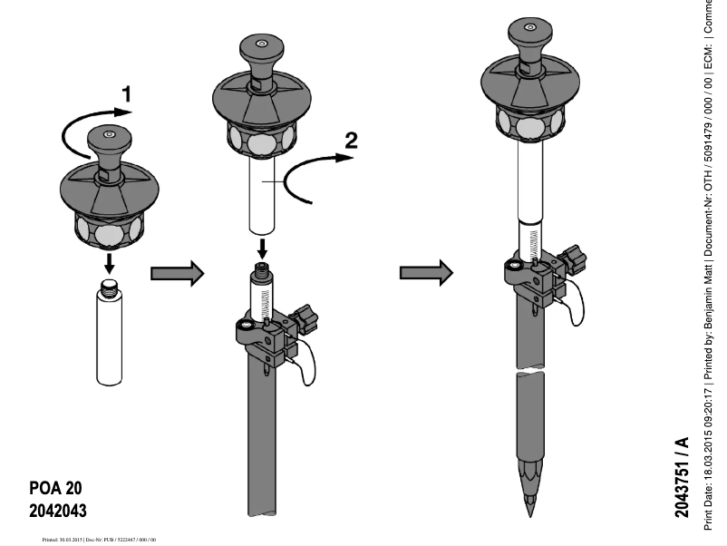 Imagen de la primera página del manual del dispositivo POA 20