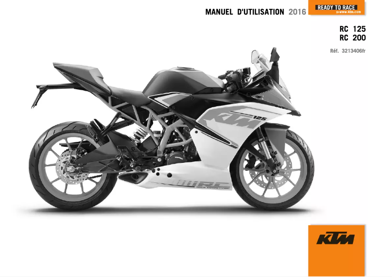 Página 1 del manual Manual de usuario KTM RC 125 (2016)