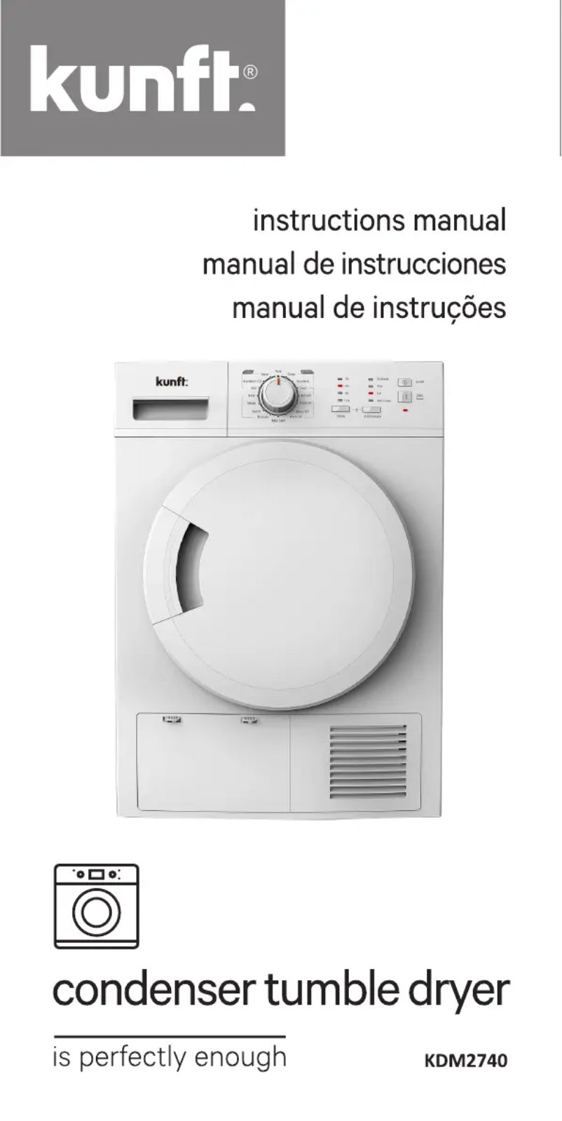 Página 1 del manual Manual de usuario Kunft KDM2740