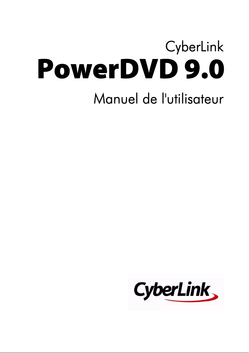 Imagen de la primera página del manual del dispositivo PowerDVD 9