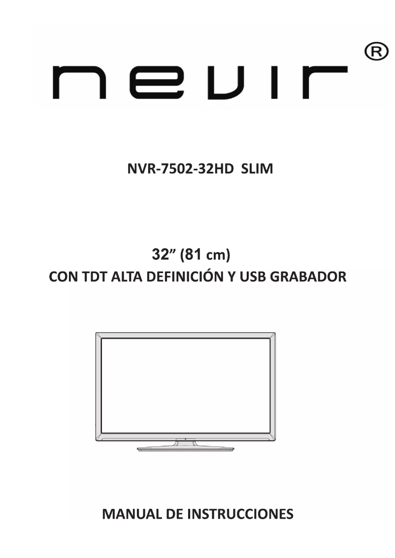 Página nº 1 - Manual de usuario Nevir NVR-7502-32HD-B SLIM