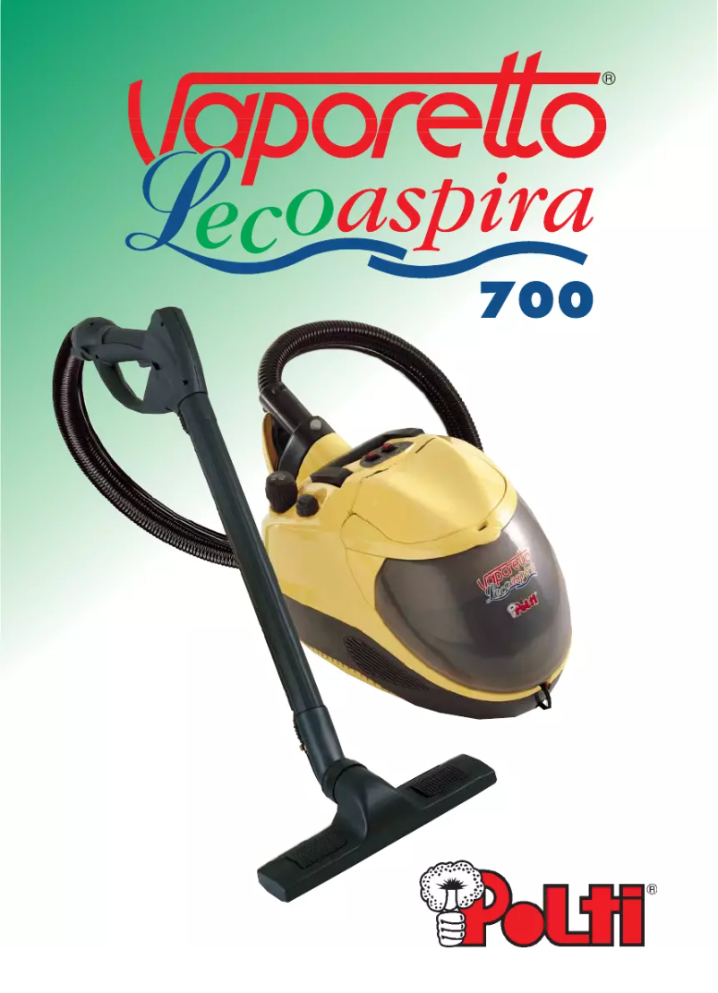 Página 1 del manual Manual de usuario Polti Vaporetto Lecoaspira 700