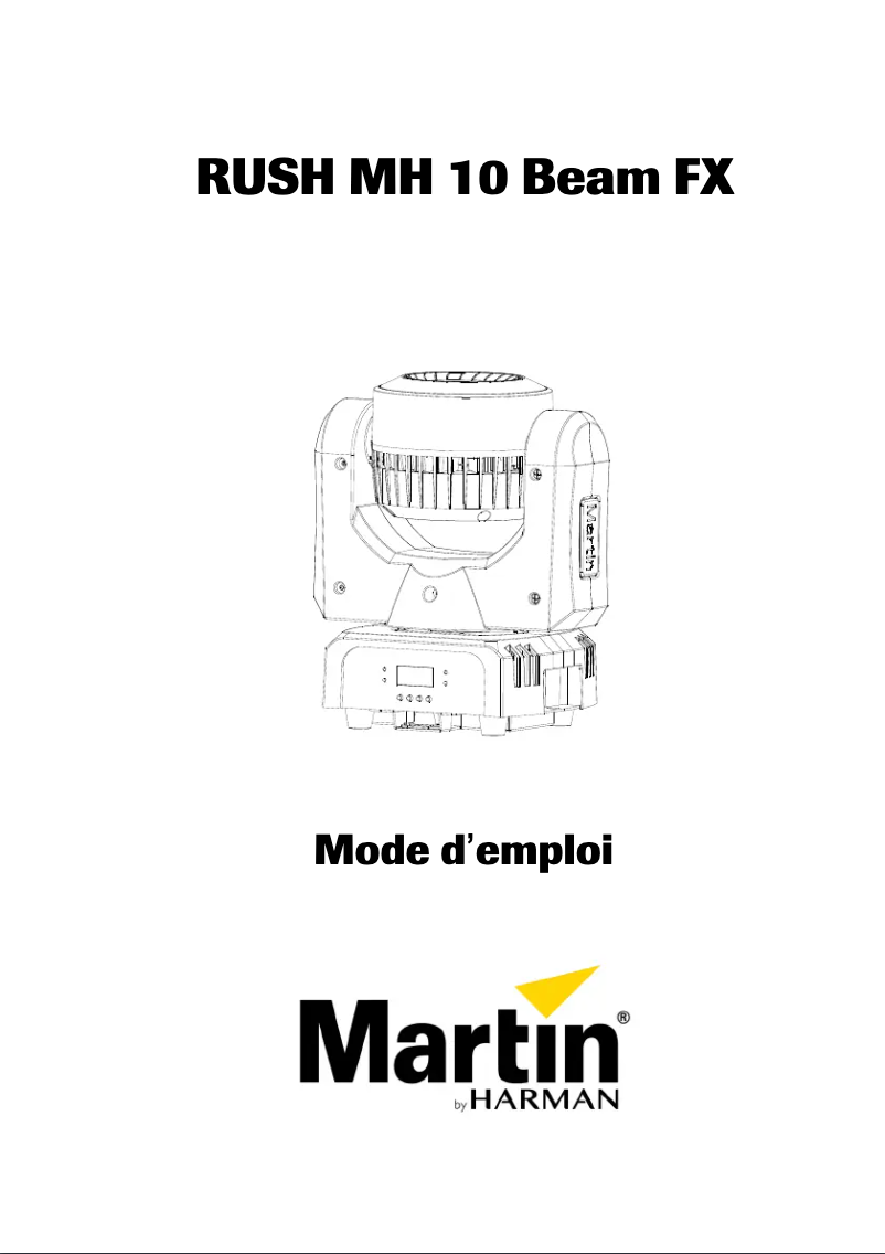Página 1 del manual Manual de usuario Martin RUSH MH 10 Beam FX