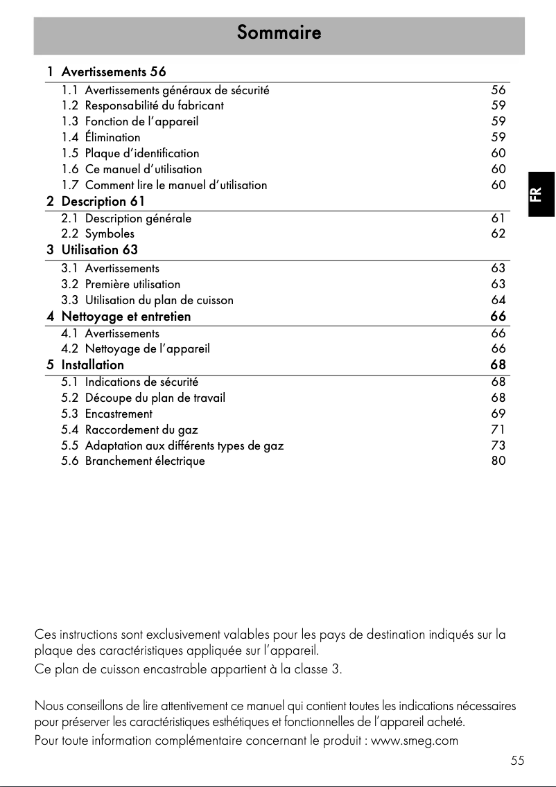 Página 1 del manual Manual de usuario Smeg PXL675L