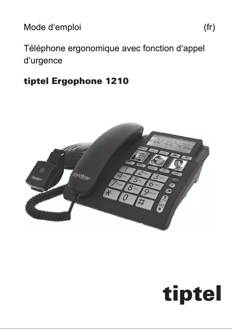 Página 1 del manual Manual de usuario Tiptel Ergophone 1210