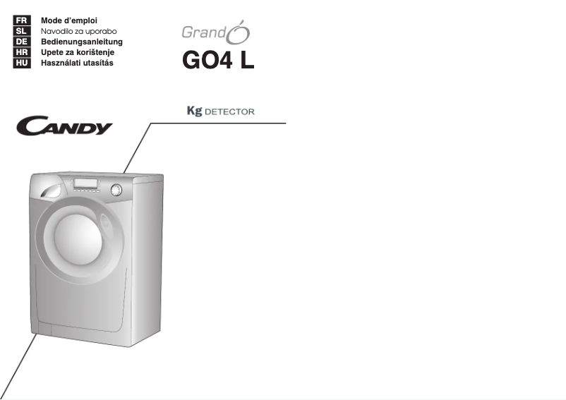 Página 1 del manual Manual de usuario Candy GO4 1274L-16S