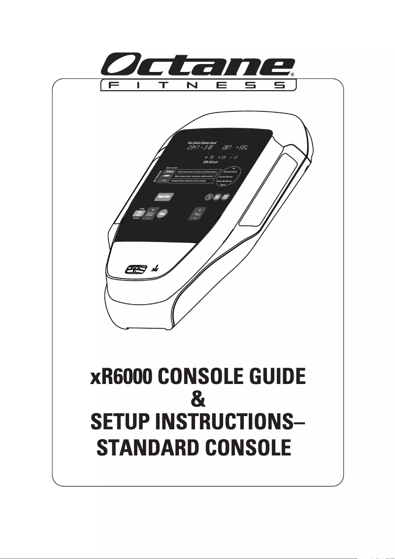 Imagen de la primera página del manual del dispositivo xRide XR6000S