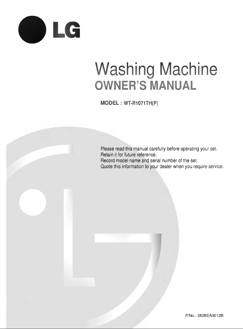 Imagen de la primera página del manual del dispositivo WT-R1071TH