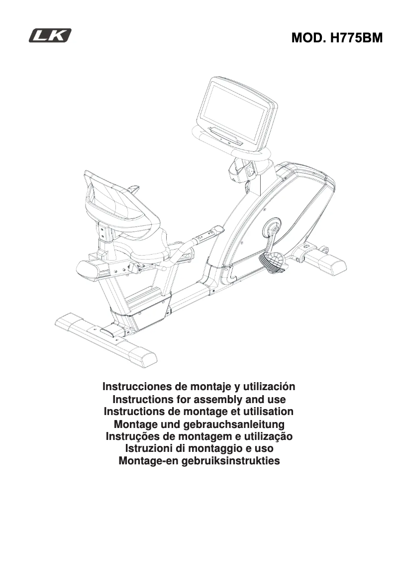 Página 1 del manual Manual de usuario BH Fitness LK7750