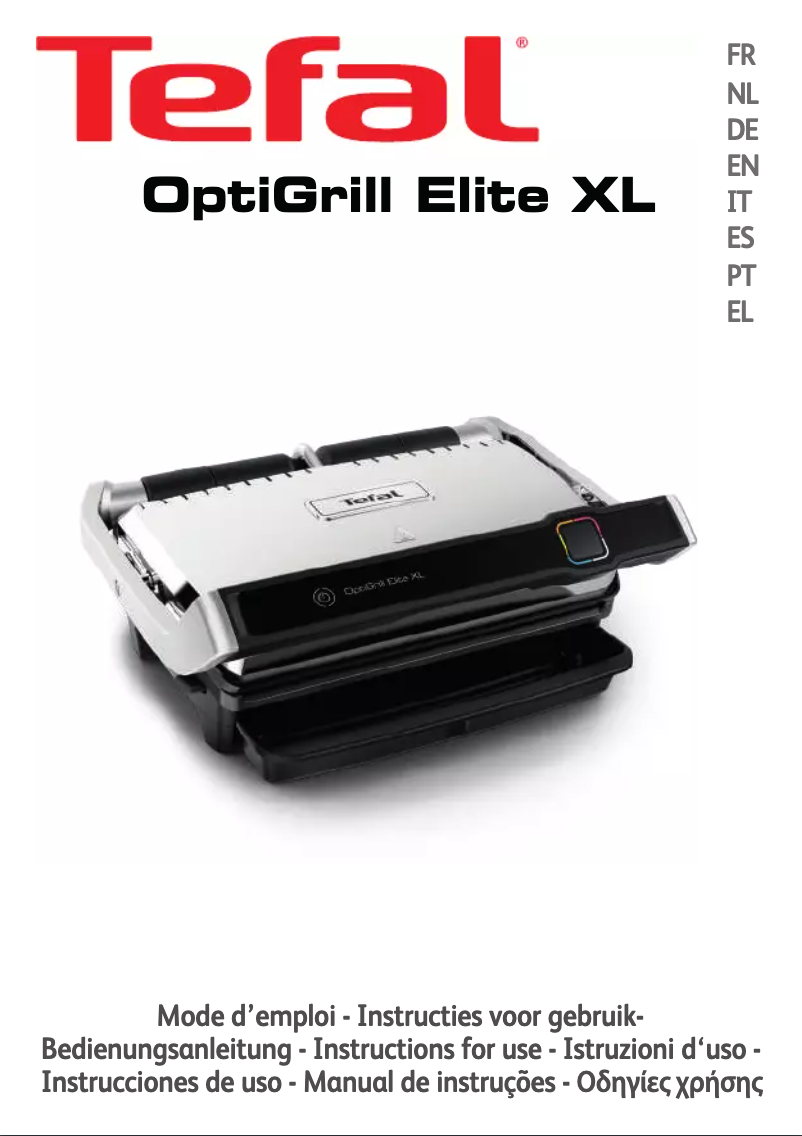 Página nº 1 - Ficha técnica Tefal OptiGrill Elite XL GC760D