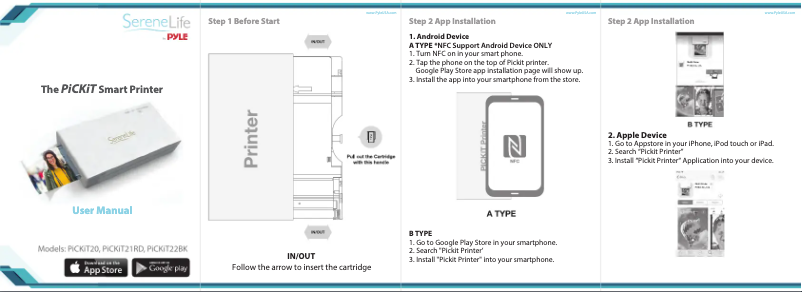 Página nº 1 - Manual de usuario SereneLife PICKIT20