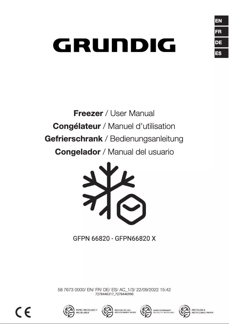 Página 1 del manual Manual de usuario Grundig GFPN 66820