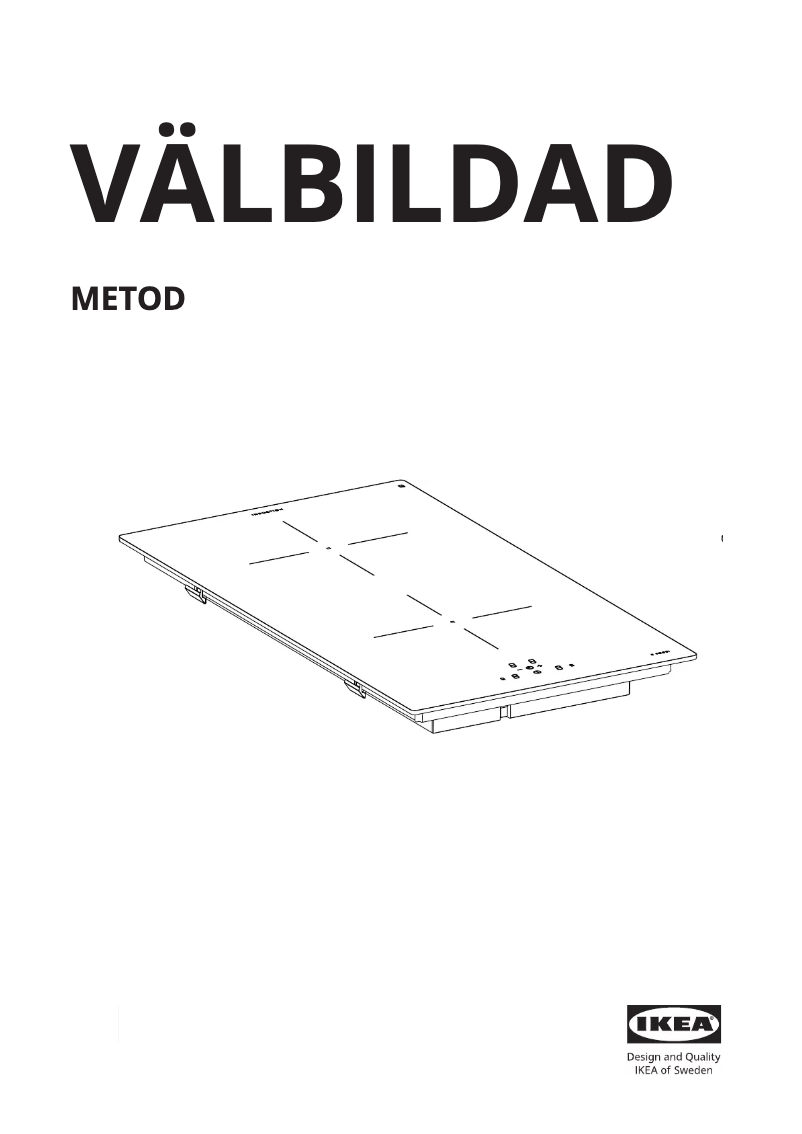 Página 1 del manual Instrucciones / montaje Ikea VÄLBILDAD