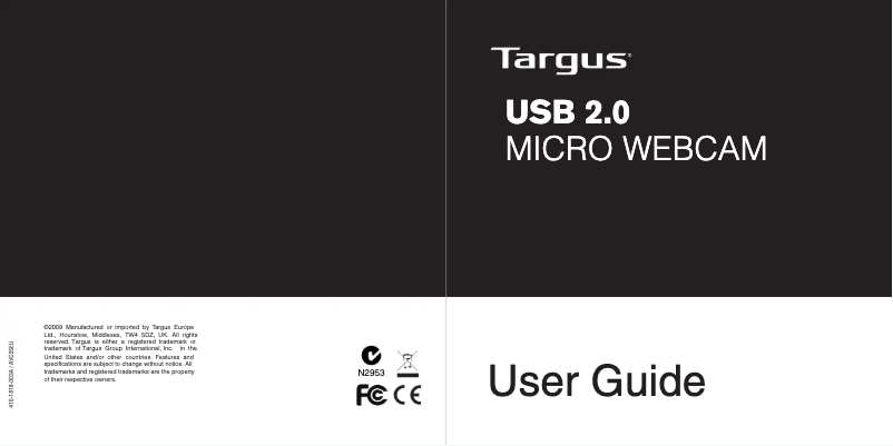 Página 1 del manual Manual de usuario Targus AVC05EU