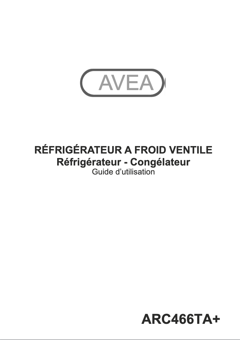 Imagen de la primera página del manual del dispositivo ARC466TA+