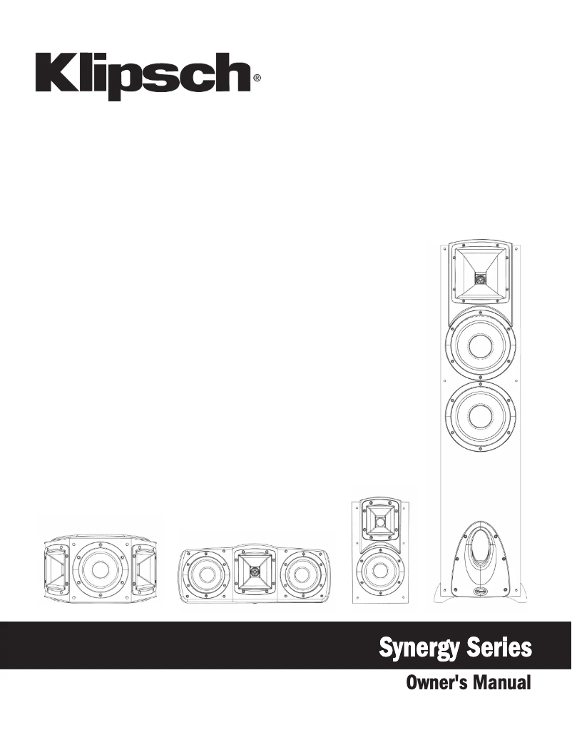 Página 1 del manual Manual de usuario Klipsch Synergy C-10