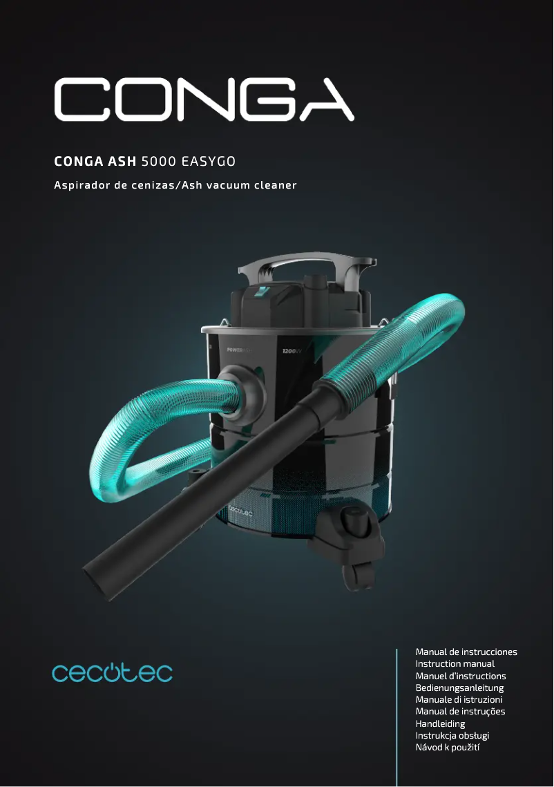Página 1 del manual Manual de usuario Cecotec Conga Ash 5000 EasyGo