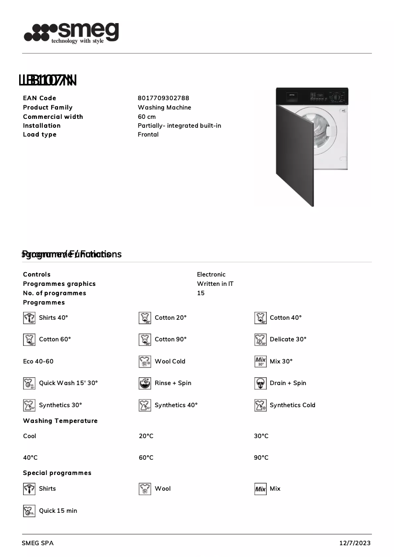 Imagen de la primera página del manual del dispositivo LB107N