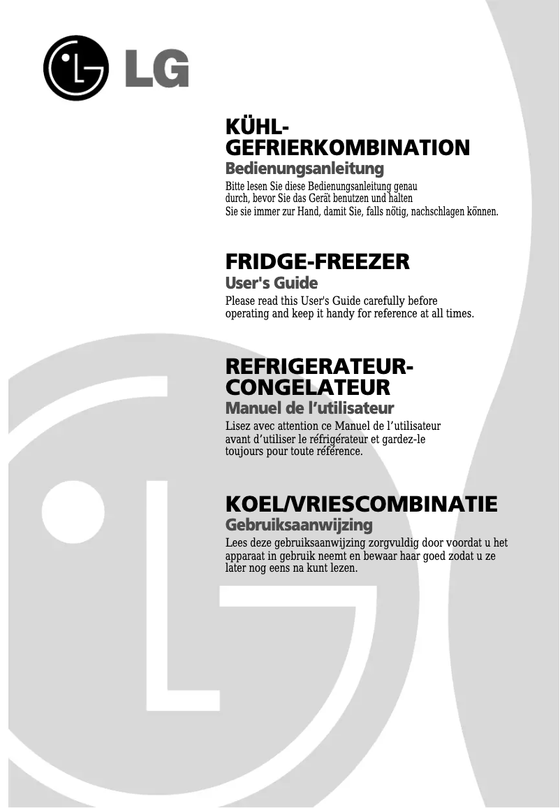 Imagen de la primera página del manual del dispositivo GC-B359PLQA