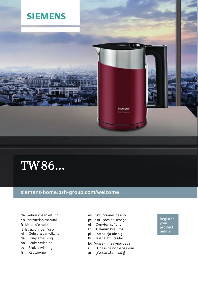 Imagen de la primera página del manual del dispositivo Sensor for Senses TW86103P