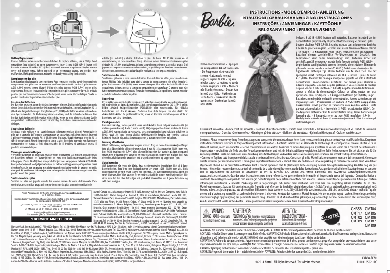 Imagen de la primera página del manual del dispositivo Rockstar Erika wirh Guitar