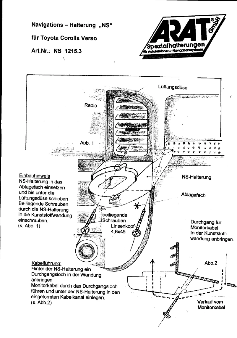 Imagen de la primera página del manual del dispositivo NS1215.3