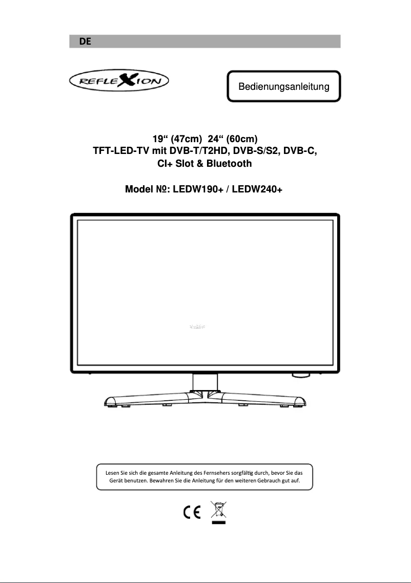 Imagen de la primera página del manual del dispositivo LEDW240+