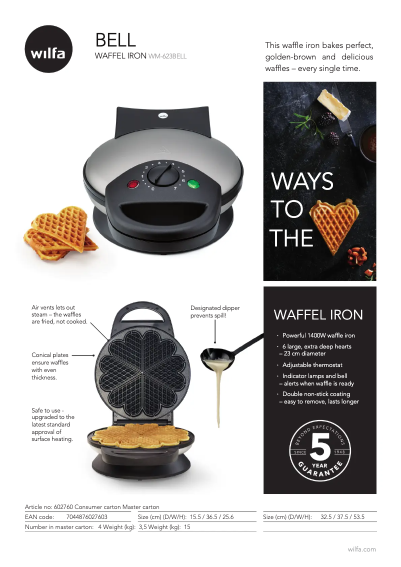 Imagen de la primera página del manual del dispositivo Bell WM-623BELL