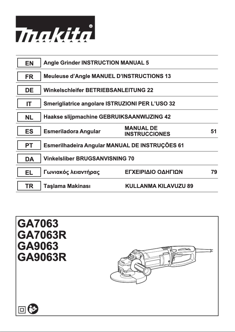 Imagen de la primera página del manual del dispositivo GA9063RX02