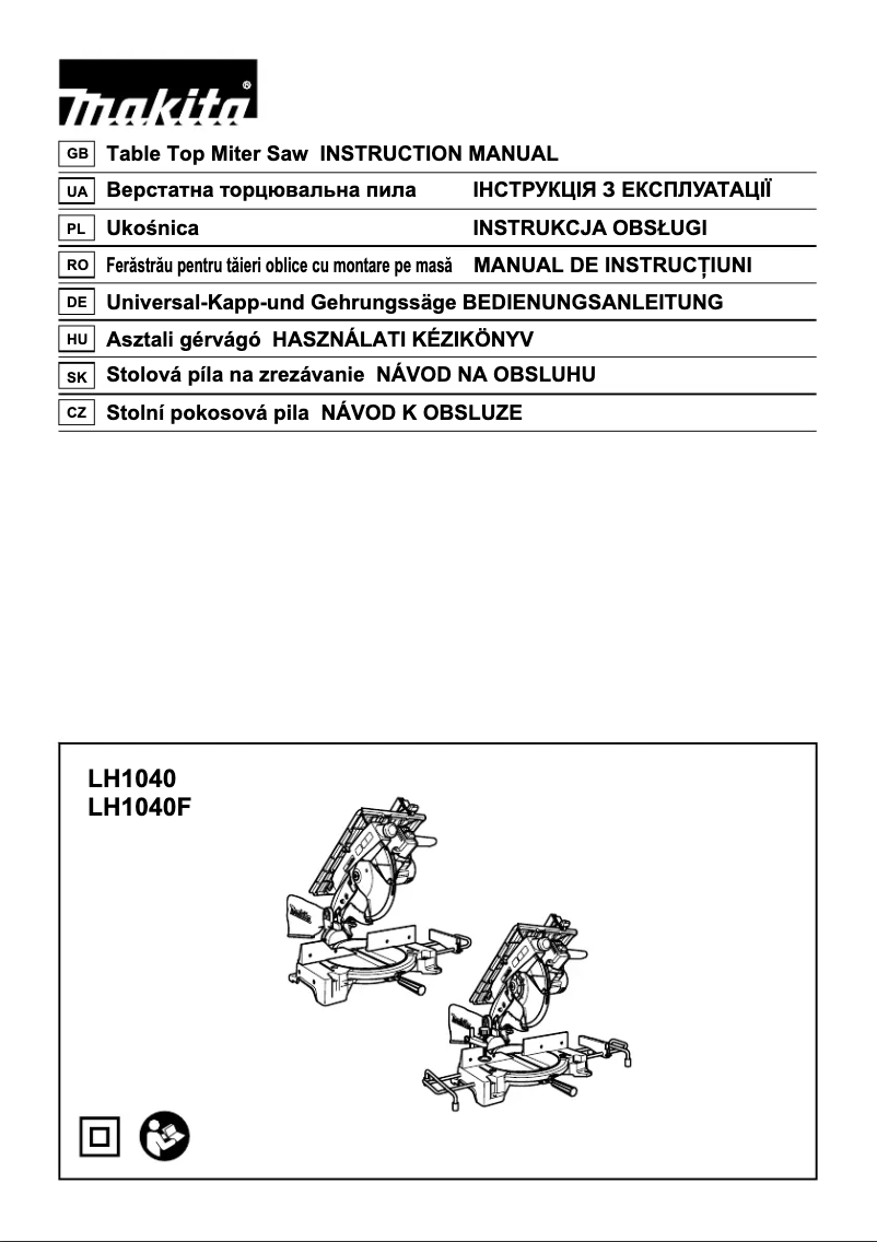 Página 1 del manual Manual de usuario Makita LH1040