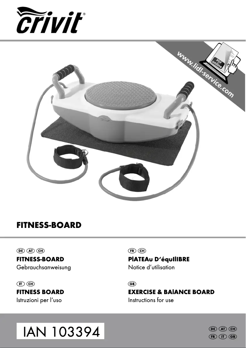 Imagen de la primera página del manual del dispositivo IAN 103394