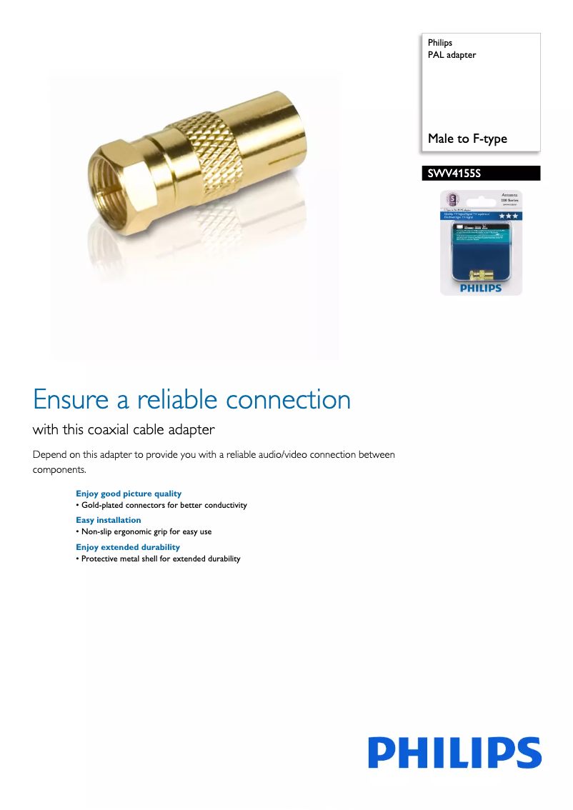 Imagen de la primera página del manual del dispositivo SWV4155S