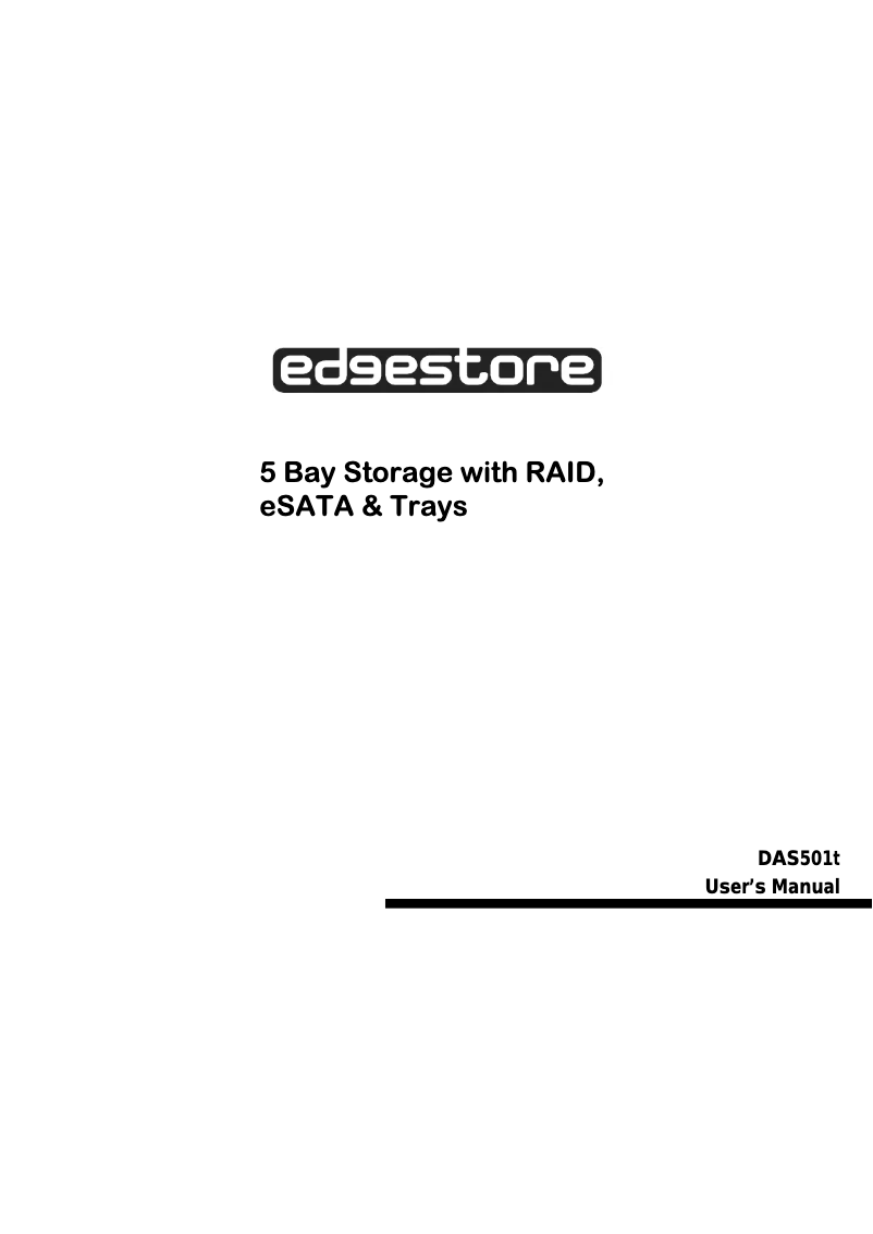 Imagen de la primera página del manual del dispositivo DAS501t