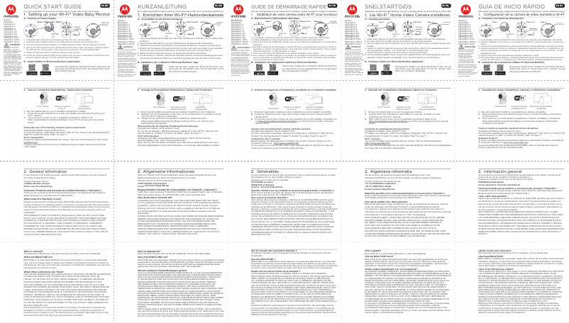 Imagen de la primera página del manual del dispositivo Peekaboo