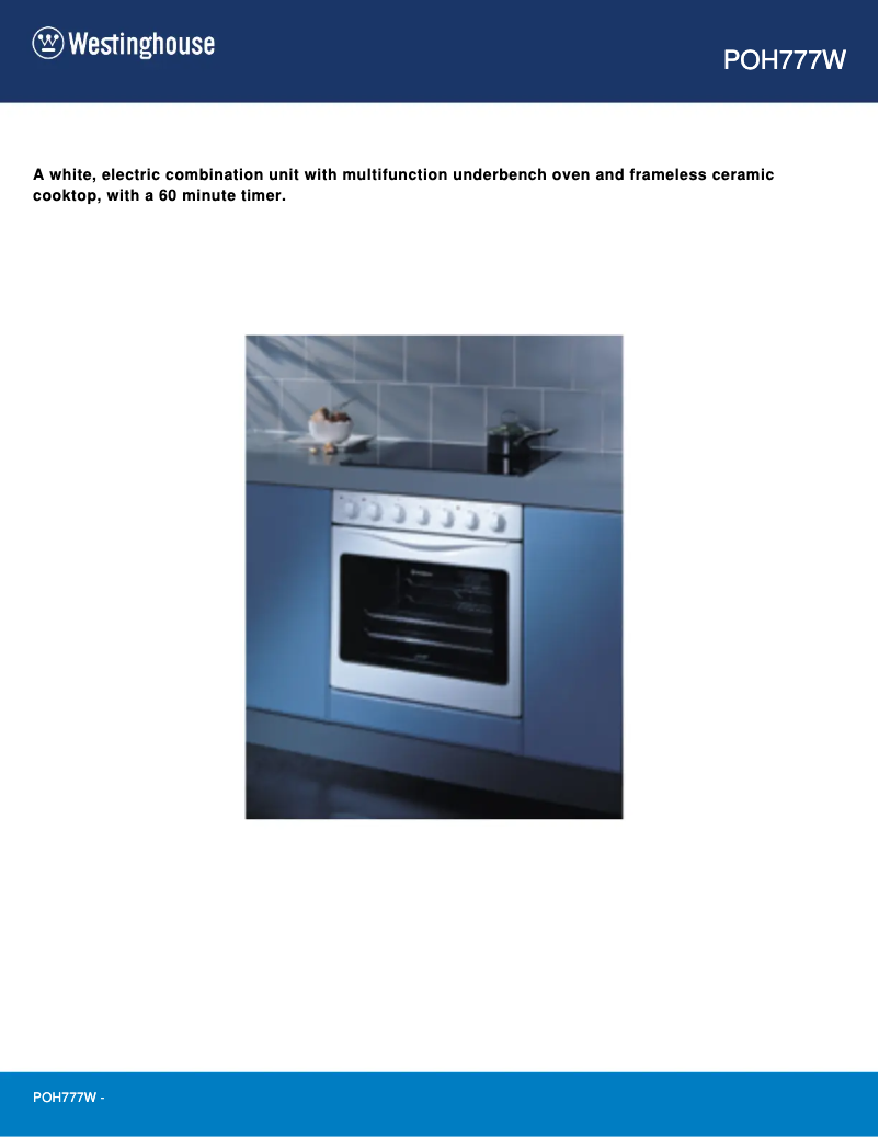 Imagen de la primera página del manual del dispositivo POH777W