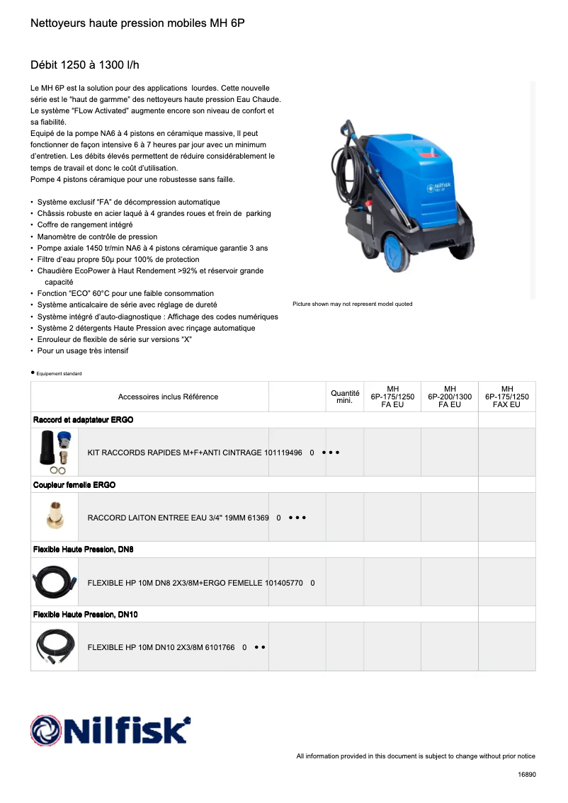 Página nº 1 - Ficha técnica Nilfisk MH 6