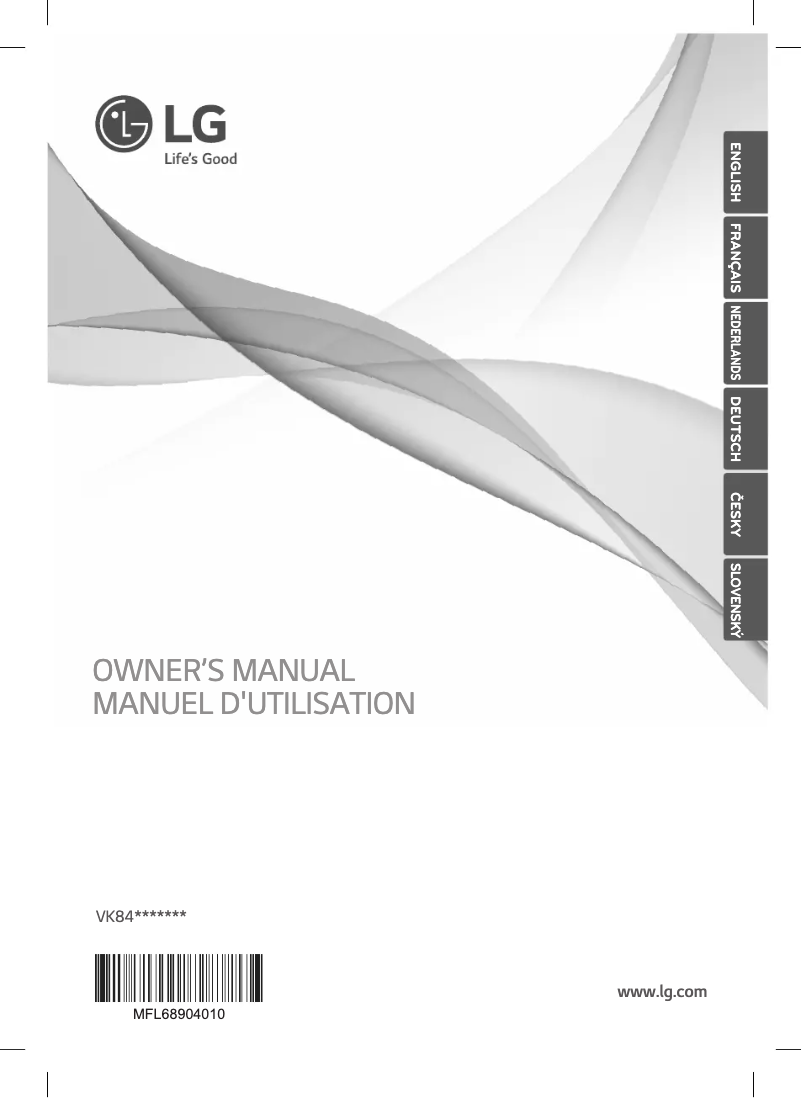 Página nº 1 - Manual de usuario LG VK84