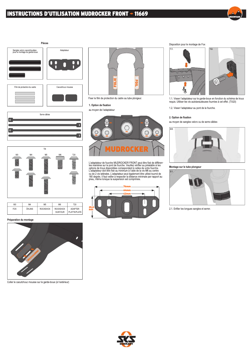 Página nº 1 - Manual de usuario SKS Mudrocker SET