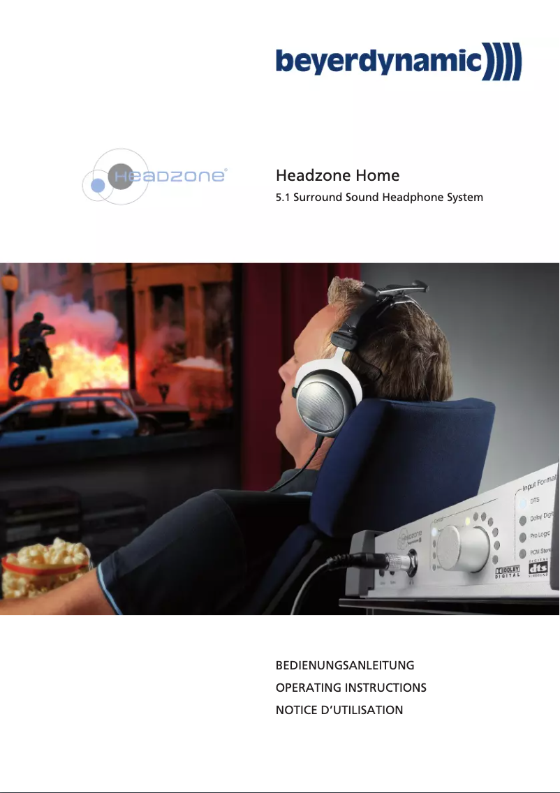 Imagen de la primera página del manual del dispositivo Headzone Base Station H 1