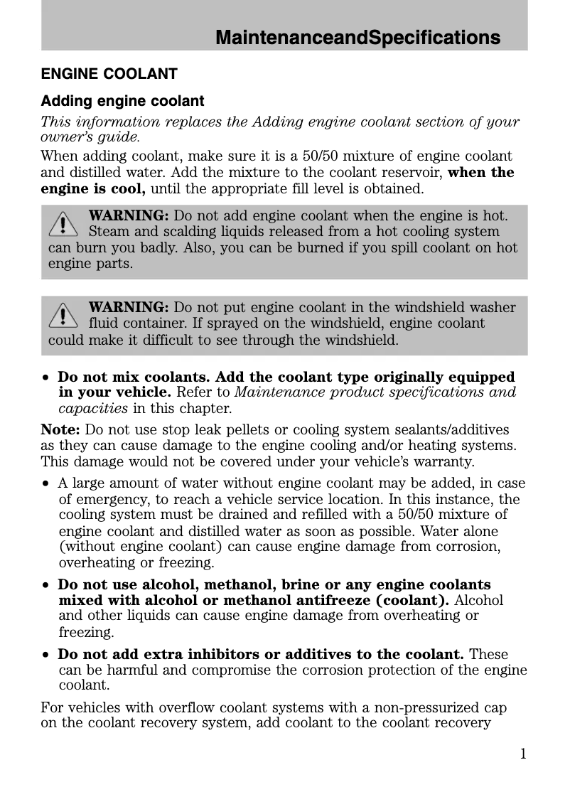 Página 1 del manual Manual de usuario Lincoln MKX (2009)